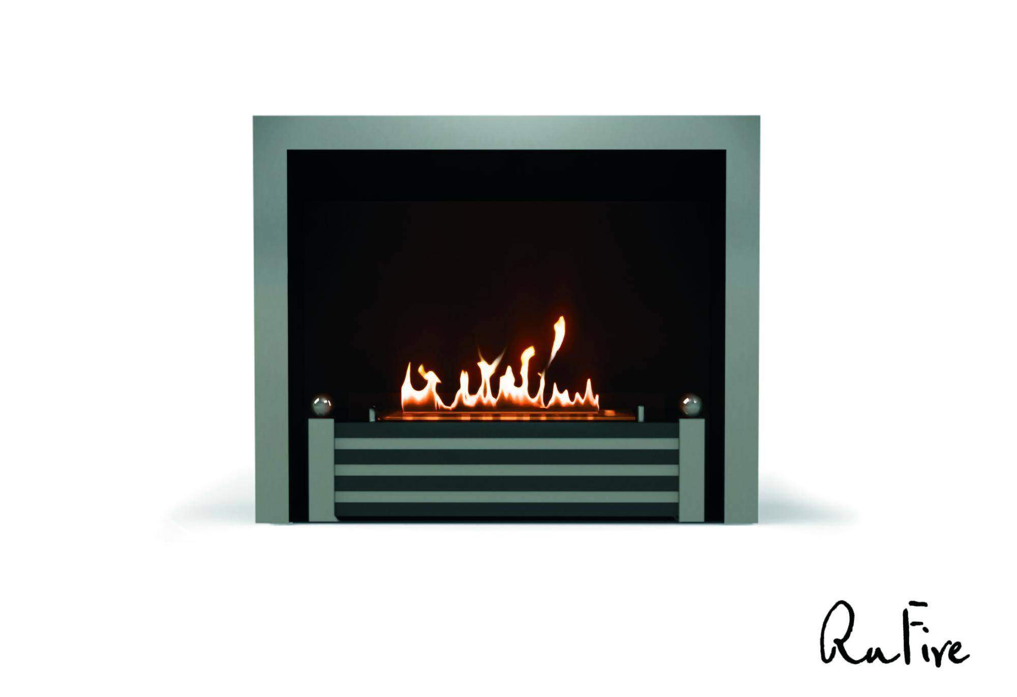 Установка биокамина RuFire Eligio с индивидуальной кованной решёткой Установка биокамина RuFire Eligio с индивидуальной кованной решёткой