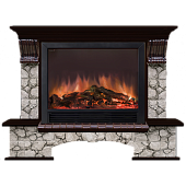 Каминокомплект Glenrich Бостон Карелия Ш-33 (венге)+Sharm 33 BL