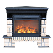 Каминокомплект Меркурий Stone OJ угловой (венге)+Jupiter Black