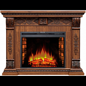 Каминокомплект Alex Bauman Bellagio (дуб средний)+Crystal 29 FX