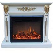 Каминокомплект Меркурий Sofia-J (слоновая кость с патиной)+Jupiter Black