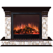 Каминокомплект Glenrich Панорама Арбат Sharm 39 (дуб)+Sharm 39 BL