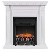 Каминокомплект Royal Flame Orlean (белый)+Fobos FX Black (Орлеан)