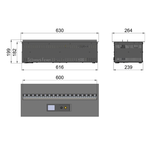 Электроочаг Schönes Feuer 3D FireLine 600 RGB в Иваново