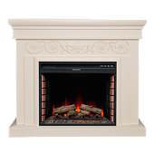 Каминокомплект Alex Bauman Afelia (крем)+Crystal 24 FX (Афелия)