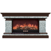 Каминокомплект Glenrich Брайтон Старый город 86 (дуб)+Premier S86