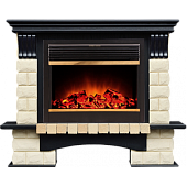 Каминокомплект Alex Bauman Tango Premium (венге)+Jupiter FX Brass