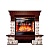 Каминокомплект InterFlame Экстер Кавказ (темный дуб)+Panoramic 25 LED FX QZ