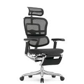 Ортопедическое кресло Falto Ergohuman Luxury 2 Footrest Черное