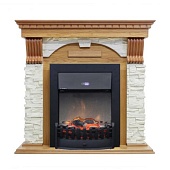 Каминокомплект Dimplex Dublin арочный сланец белый (дуб)+Lydon Black