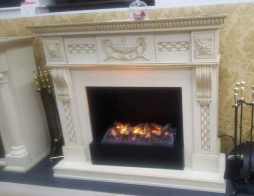 Каминокомплект Real Flame Corsica (белый дуб)+3D Cassette 630 в Иваново