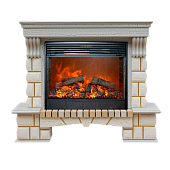 Каминокомплект Меркурий Cardinal White DELUXE+Florana 28