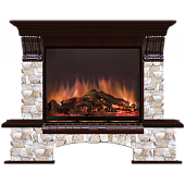 Каминокомплект Glenrich Бостон Арбат (дуб)+Arte 28