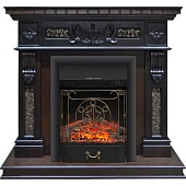 Каминокомплект Alex Bauman Corsica STD (античная вишня)+Majestic Black