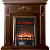 Каминокомплект InterFlame Марго (темный дуб)+Fobos Brass