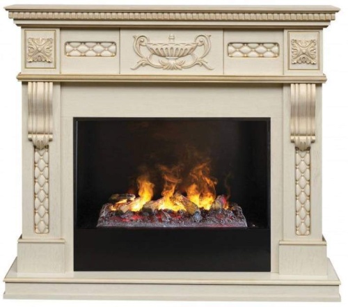 Каминокомплект Real Flame Corsica (белый дуб)+3D Cassette 630 в Иваново