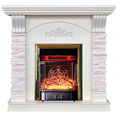 Каминокомплект Alex Bauman Capri (крем)+Majestic Brass