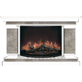 Каминокомплект Glenrich Лорд Марсель 36 (белый)+Rondo S36